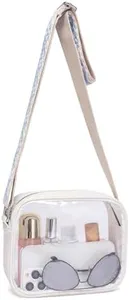 CLUCI Clear Small Crossbody Bags for Women Trendy, TPU Shoulder Purse Wallet with Adjustable Strap