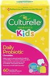 Culturelle Kids Daily Probiotic Chewable for Kids, With 100% Naturally Sourced Lactobacillus GG Strain, Most Clinically Studied Probiotic, Pediatrician Recommended, Berry Flavor, 60 Count Chews