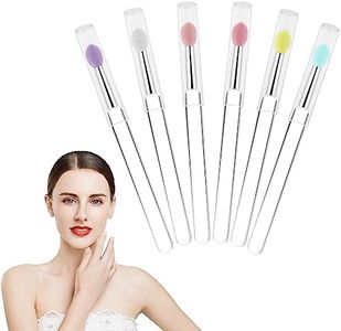 6 PCS Silicone Lip Brush - Yoizyfree Lip Brushes Reusable Lip Mask Applicators Lip Gloss Brush Lipstick Brush Makeup Applicator Beauty Tool Kits for Lipsticks,Lip Gloss,Lip Balm