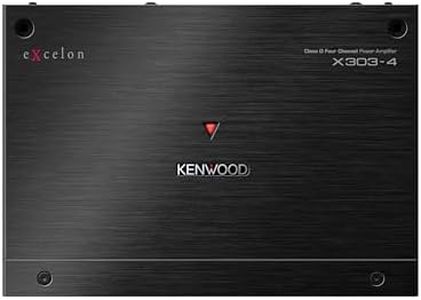 KENWOOD eXcelon X303-4 Class D 4-Channel Power Amplifier – High-Performance 600W Compact Amp with Adjustable Controls, Superior Sound Clarity, and Advanced Protection