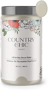 Country Chic Paint - Chalk Style All-in-One Paint for Furniture, Home Decor, Cabinets, Crafts, Eco-Friendly, Matte Paint - Sunday Tea [Warm Grey] Quart 32oz
