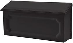 Architectural Mailboxes Windsor Small Capacity, Plastic Wall Mount Mailbox, Black