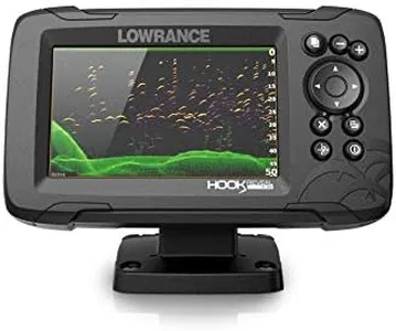 Lowrance HOOK Reveal 5 SplitShot - 5-inch Fish Finder with SplitShot Transducer, Preloaded C-MAP US Inland Mapping