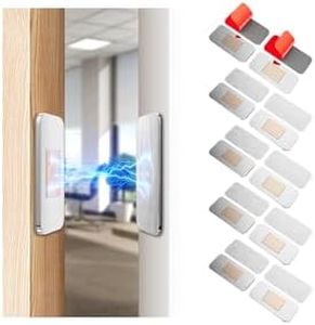 10 Pack Magnetic Cabinet Door Catch, Ultra Thin Cabinet Door Magnets, Adhesive Drawer Magnets to Stay Closed, Stainless Steel Cabinet Latch Easy to Install with Double Sided Tape