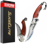 SliceElite Fire Lotus Precision Premium Folding Knife Japanese Sanmai Steel Blade Cocobolo Wood Handle Smooth Action EDC Pocket Knife Fathers Day Gift For Men Luxury Collector Heirloom Craftsmanship