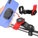 Offfay Bike Phone Holder Motorcycle Phone Holder [with Adapter Quick Release] Motorcycle Phone Mount [360° Rotatable Adjustable] Smartphone Riding Navigation Support for 4.7-7.2'' Models