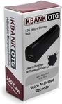 KBANK-OTG Voice Activated Digital Audio Recorder 576 Hours of Recording - Play Back on Computers, Phones, & Tablets