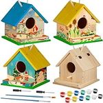 Liliful 2 Sets DIY Wooden Birdhouse