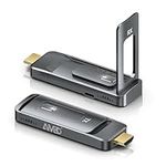 Wireless HDMI Transmitter and Receiver, AIMIBO Wireless HDMI 5G, 1080P@60Hz, Dual Antenna, Channel Adjustable, Plug and Play, 165FT/50M, Stream Video & Audio for Laptop, Camera, PC, Projector, TV