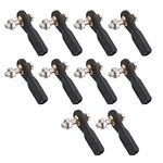 sourcing map 10Pcs M3 3.0xL27mm Lever Steering Linkage Tie Rod End Ball Head End with Screws and Nut for RC Helicopter