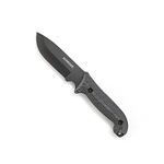 Schrade SCHF51M Frontier 10.9in Steel Full Tang Fixed Blade Knife with 5.1in Drop Point Blade and Micarta Handle for Outdoor Survival, Camping and EDC