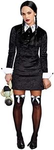 Dreamgirl Women's Friday Halloween Costume, Black/White, Small