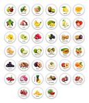 EDULEARNABLE 39 Pieces Magnetic Fruits in Box - 39 Realistic Magnetic Toys for Child 3 Years Old - Educational Refrigerator Magnetic Toys - Learn Fruits – Educational Fridge Magnets for Toddlers