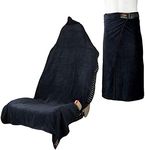 Orange Mud Transition & Seat Wrap V2.0, Automotive Seat Cover, Changing Kilt, and Multipurpose Towel (Black)