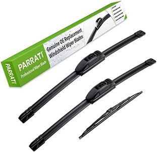 PARRATI® Windshield Wipers-21''+20''+10'' Replacement for 2002-2006 Honda CR-V CRV Wipers,Automotive Front and Rear Wiper Blades for MY Car Replace of Original Equipment(Set of 3)