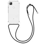 kwmobile Crossbody Case Compatible with Google Pixel 4a Case - Clear TPU Phone Cover w/Lanyard Cord Strap - Transparent