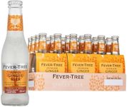 Fever-Tree Ginger Beer, Sparkling Soda Soft Drink Mixer, Natural Ingredients & Flavours, 200mL (Pack of 24 Glass Bottles)