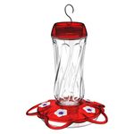 More Birds Orion Hummingbird Feeder, Glass Bottle, 5 Feeding Ports and 16-Ounce Nectar Capacity