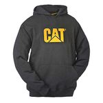 CAT Men's Caterpillar Trademark Hooded Sweatshirt, Black, XL