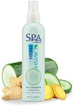 TropiClean SPA Fresh Dog Cologne Spray Long Lasting | Cucumber Scented Dog Deodorizing Spray | Naturally Derived Salon Grade Ingredients | Made in the USA | 8oz