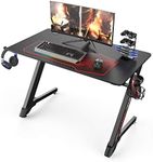 Eureka Ergonomic 43" Small Gaming Desk - Black