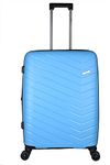 URBAN FOREST Octans Light Blue Polypropylene Hard-Sided 67Cm Check-In Spinner Wheels Trolley 8 Wheels Luggage Case, 27 CM Medium