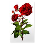 CafePress Rose_Short Tr Rectangle Bumper Sticker Car Decal