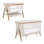 Tutti Bambini CoZee XL 2-in-1 Travel Cot - Next To Me Crib and Baby Cot in One, Baby Bed with 6 Height Levels, Foldable Baby Travel Bed with Travel Case (0-2 Years)