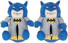 Bioworld Batman Superhero Shaped Men's Plush Slippers -Medium