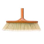 Elliott 29 cm Synthetic Fibre Wood Effect Soft Bristle Broom Head with 1.2 m Handle - Ideal for Indoor use at Home