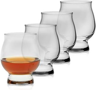 Libbey Signature Kentucky Bourbon Trail Whiskey Glasses Set of 4, Dishwasher Safe, Restaurant Quality Bourbon Tasting Glasses