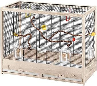 Ferplast Giulietta 6 Bird Wooden Cage, 81 x 41 x 64 cm, Black
