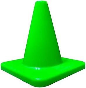 LVL10 Pro Training Cones - 6" Small Soccer Cones for Sports Training, Football Cones for Drills and More - Soccer Field Markers That Won't Crack, Slide or Fly - 125 Neon Green Cones