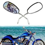 DREAMIZER 10mm Chrome Motorcycle Mirror for Rebel VTX 1300 1800 Vulcan VN 500 800 1500 1600 SV650S Boulevard Scooter Street Bike