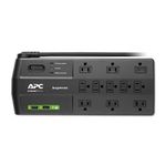 APC Surge Protector with USB Ports, P11U2MP10, 2880 July, 8 Foot Cord, Flat Plug, 11 Outlet Power Strip