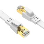 Verilux® 16.4ft CAT8 Ethernet Cable, 40Gbps 2000Mhz Cat8 LAN Network Cable with Gold Plated RJ45 Connector, Internet Cable for Indoor & Outdoor Weatherproof S/FTP UV Resistant for Router/Gaming/Modem