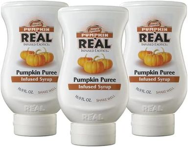 Pumpkin Reàl, Pumpkin Spice Puree Infused Syrup, 16.9 FL OZ Squeezable Bottle (Pack of 3)