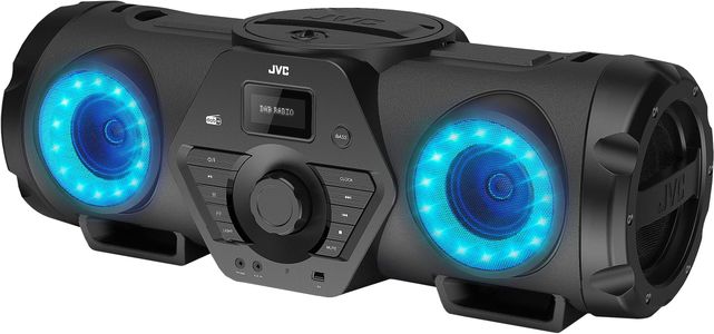 JVC RV-NB300DAB Boombox – Portable Bluetooth Speaker, Black