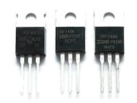 mosfet Transistors Combo IRFZ44 IRF540 IRF840 NPN PNP, 5Pieces Each, 15Pieces