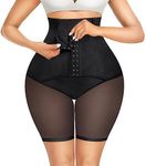 Gotoly Shapewear for Women Tummy Control Knickers Hi-Waist Trainer Butt Lifter Panties Shaping Underwear Shorts Body Shaper Thigh Slimmer Pants Black