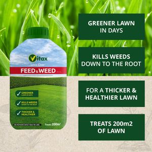 Vitax Feed & Weed Concentrate – Lawn Fertilizer and Weed Killer
