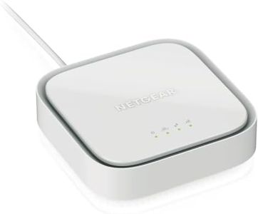 NETGEAR LTE Modem 4G LM1200 (bis 150 MBit/s im Download, 2x Gigabit LAN/WAN Ports, integriertes 4G LTE Modem Cat4, kompatibel mit allen europäischen SIM Karten), Weiß