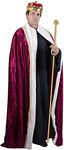 Kings Red Cape for Halloween Costume, Lord Farquaad Costume, King Costume Men, Velvet King Robe, King Cape, King of Hearts Costume Men, King Costume for Boys, Royal Cape, King Costume Kids, Queen Cape