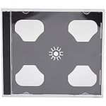 5 x Dragon Trading Double Disc Cases With Black Tray To Hold 2 CD DVD Blu Ray Discs. Double Black Jewel Cases.Professional Quality To Store All Formats Of Discs. Hold Two Discs