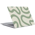 Laptop Cover Case Compatible with MacBook Air 13 inch Model A1466 A1369 Released in 2017 2016 2015 2014 2013 2012 2011 2010, Color Painted Plastic Protective Hard Shell Case, Green