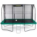 Jumpking 8ft x 12ft / 10ft x 14ft / 12ft x 17ft Rectangular Trampoline With Safety Enclosure Net & Ladder ❘ Outdoor Garden Trampoline For Adults & Kids | Great For Fun, Exercise & Weight Loss