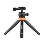 Andoer Mini Tripod Tabletop Tripod Portable Mini Desktop Tripod with 2 Levels of Adjustable Height Max. Load Bearing 1.2KG 1/4 Inch Screw for Camera Camcorder Smartphone