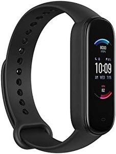 Amazfit Band 5 Smart Band Fitness Tracker with Alexa Built-in, 15-Day Battery Life, Blood Oxygen, Heart Rate, Sleep and Stress Monitor, 5 ATM Waterproof, 11 Sports Modes, Black