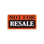 Not for Resale Labels,1 x 2 Inch No