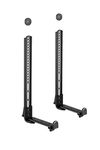 ZIPP Universal Sound Bar Mount Bracket for Mounting Above or Under TV with Adjustable 3 Angled Extension Arm, Fits Most 23 to 65 Inch TVs, up to 33 Lbs. Soundbar, Black